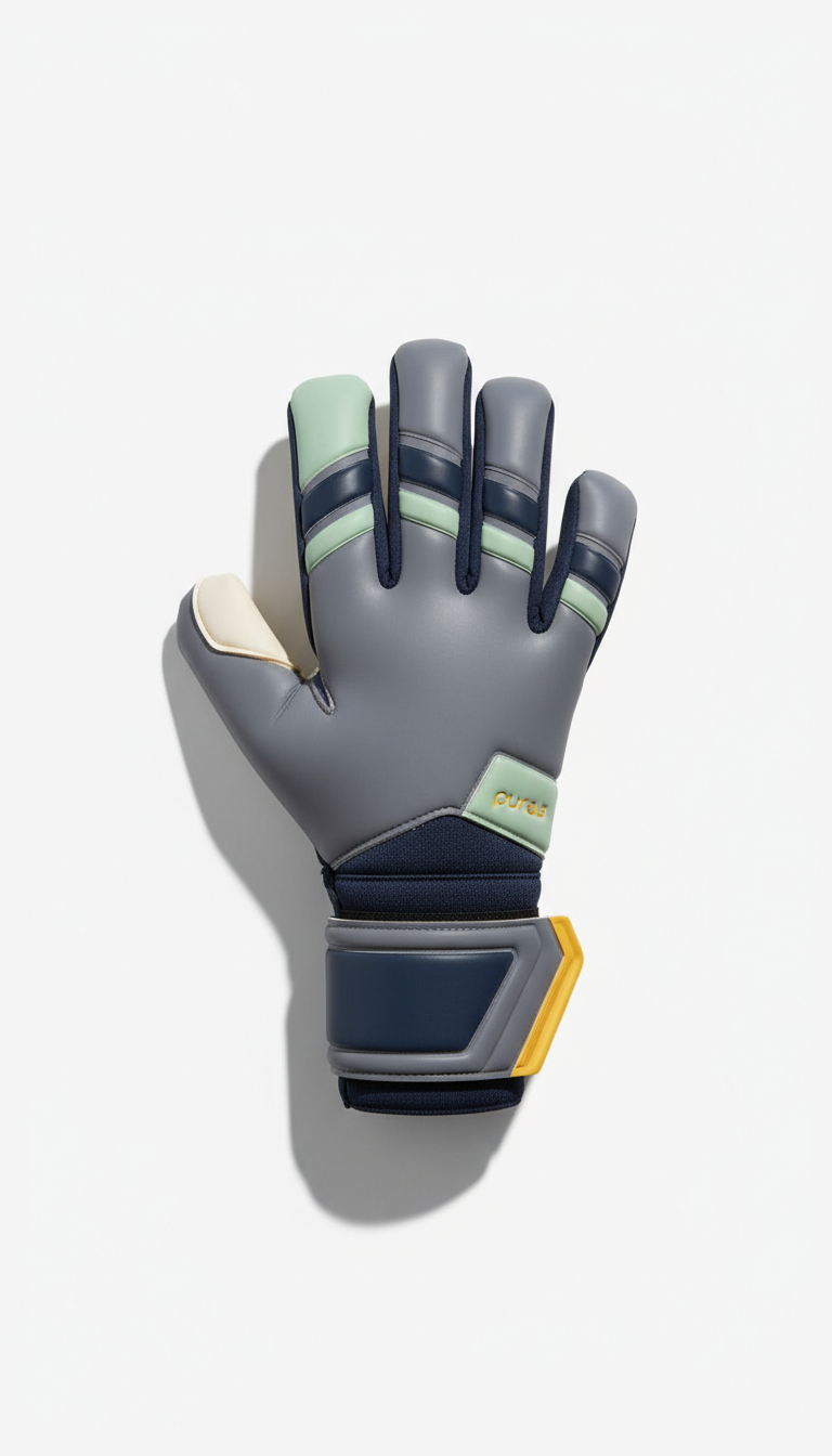 Modern Steel Grey Mesh Glove